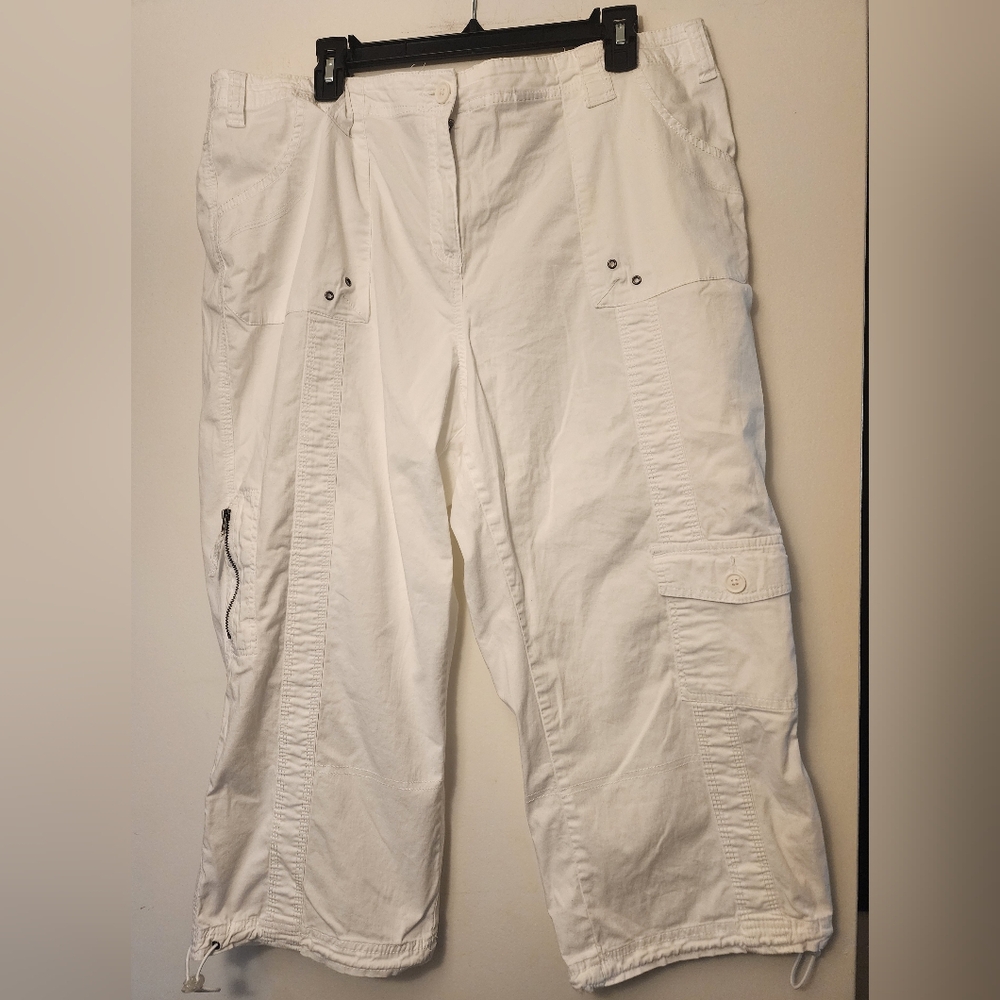 Style & Co. White Cargo Pants